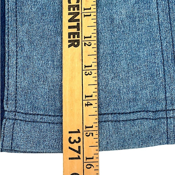Free People Y2K Modern Femme Color Block Denim Mini Skirt Womens Size 6 LIKE NEW - Picture 10 of 14